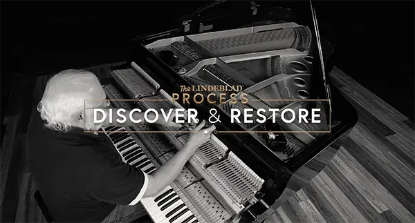 Video thumbnail for step one of the Lindeblad Piano restoration process: The Discovery
