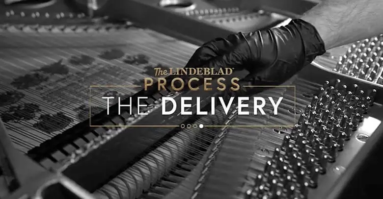 Video thumbnail for step three of the Lindeblad Piano purchase process: The Delivery