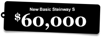 New Basic Steinway S $60,000