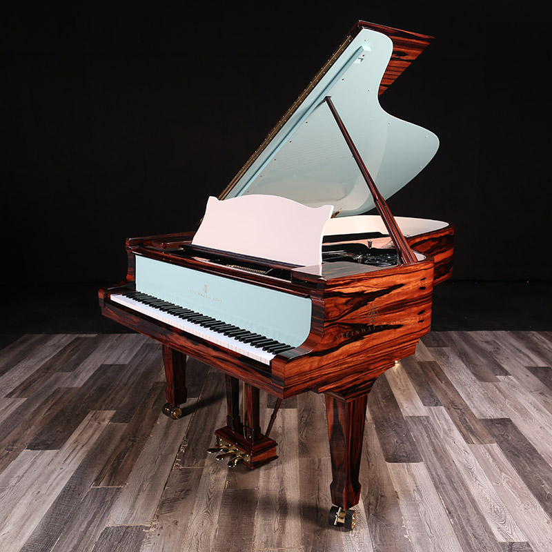 Macassar ebony with powder blue two-tone Steinway