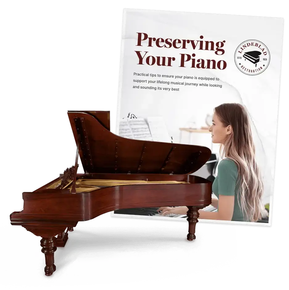 Free guide helping piano owners extend their piano's life through proper care and maintenance.