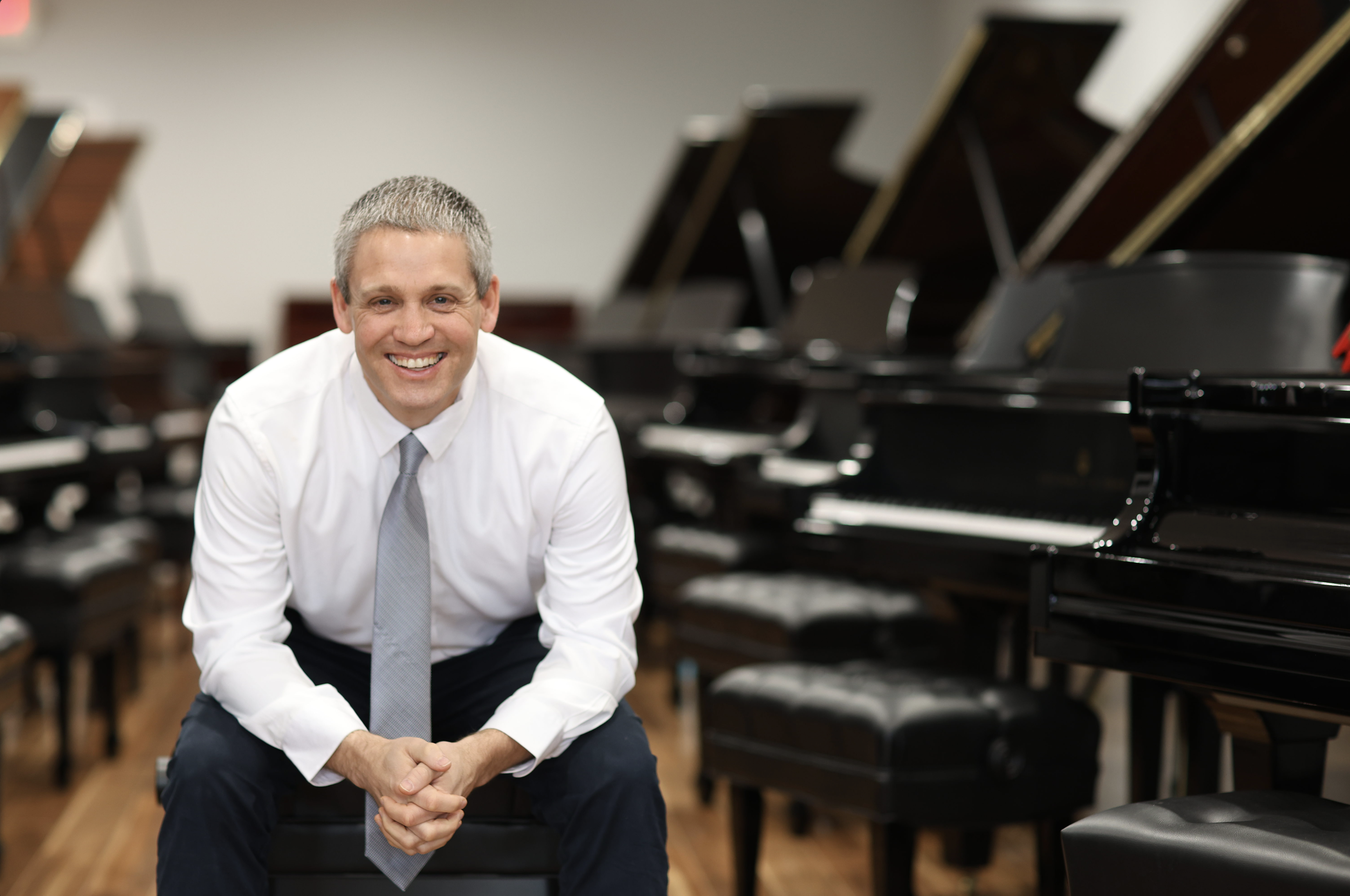 Todd Lindeblad in the showroom