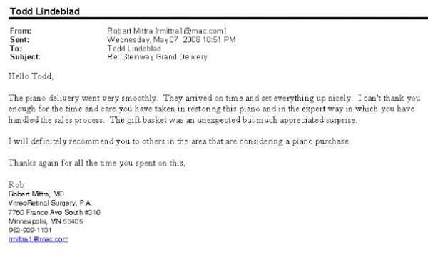 Letter from Robert Mittra
